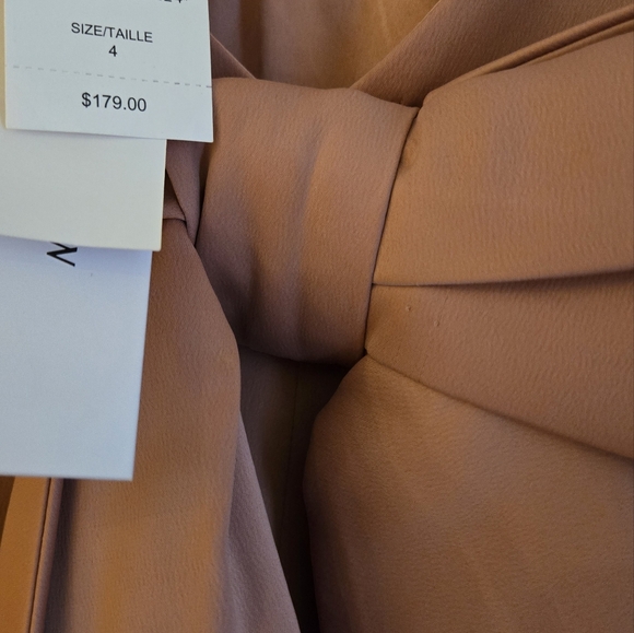 NWT Evernew Sandra Satin Bow Detail Dress - Picture 3 of 5